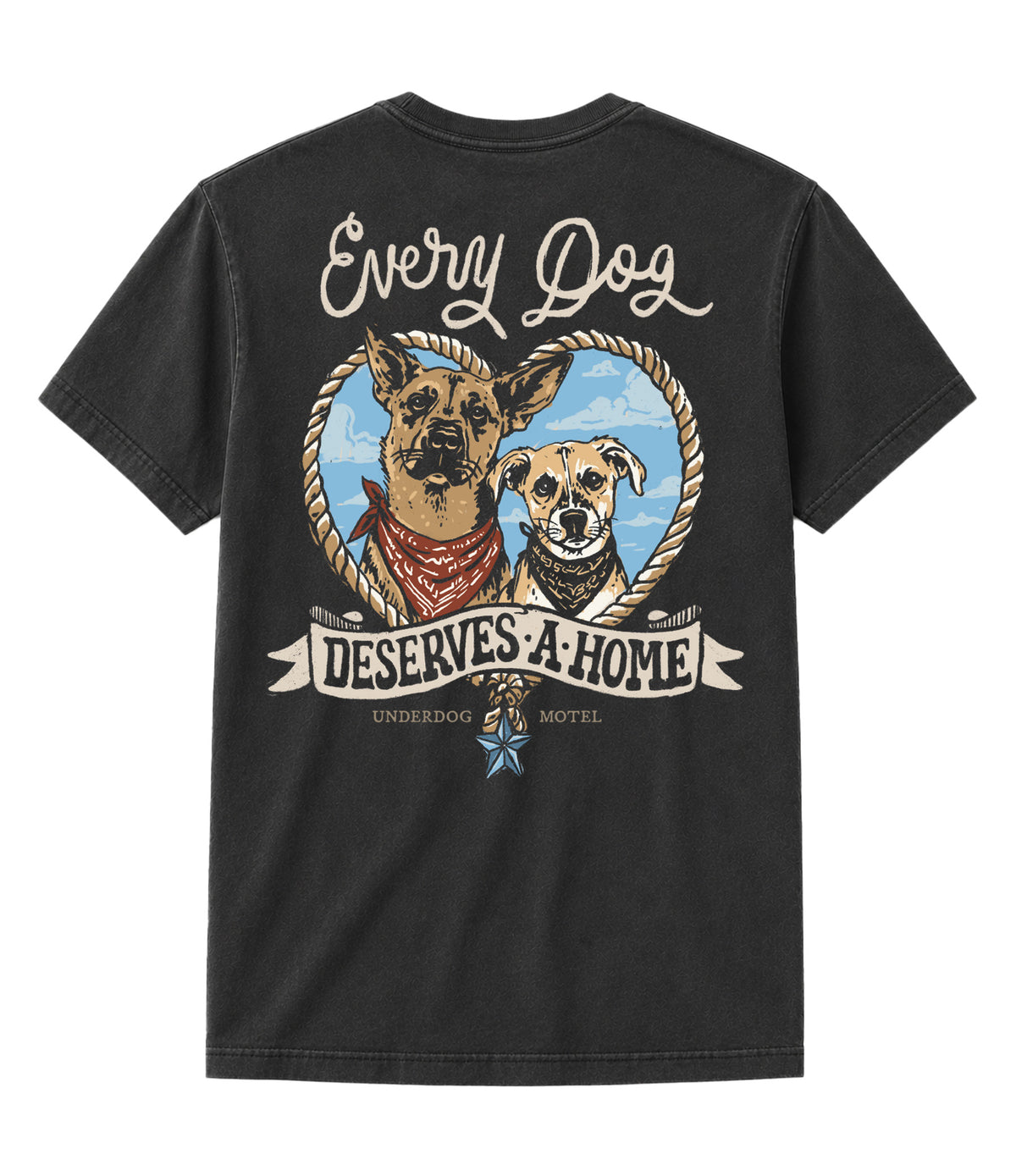 Every Dog Deserves A Home Heart - T-Shirt