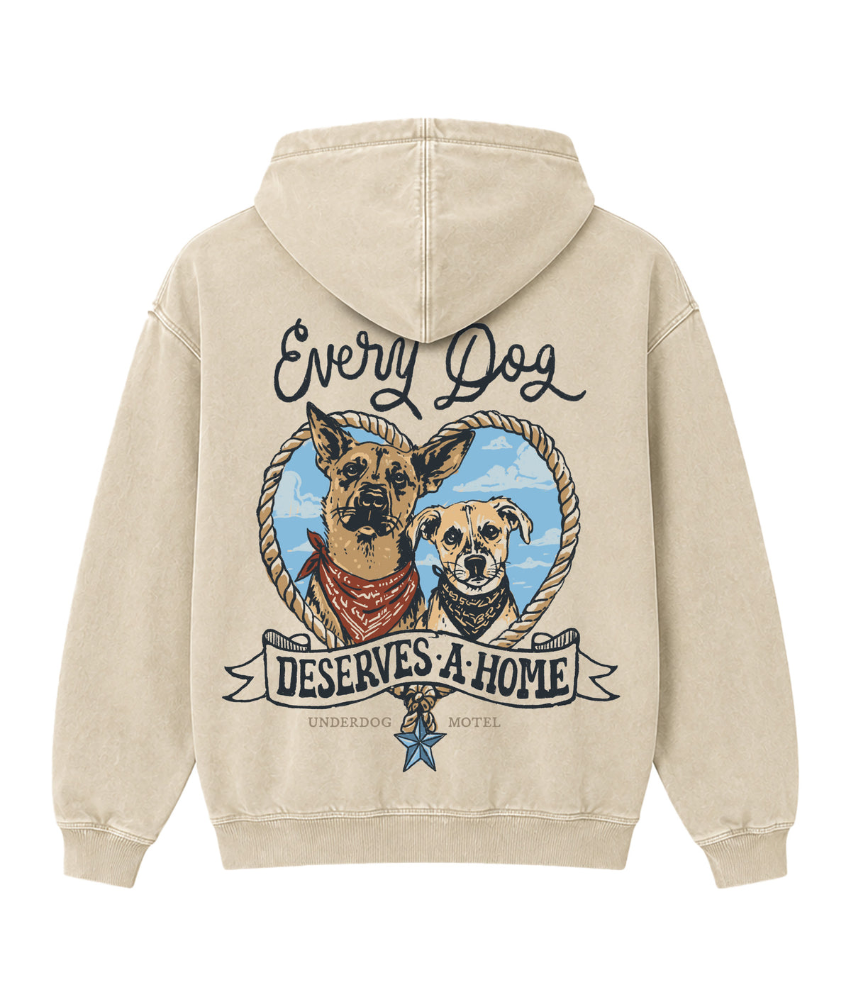 Every Dog Deserves A Home Heart - Hoodie