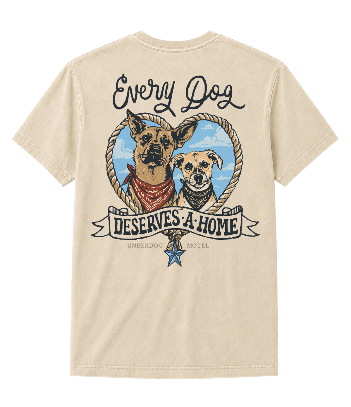 Every Dog Deserves A Home Heart - T-Shirt